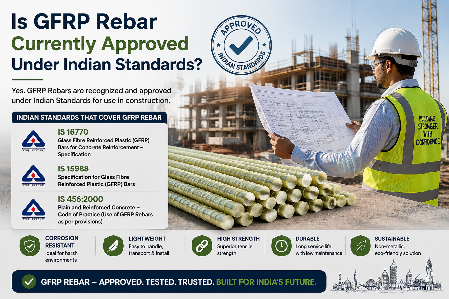 gfrp bar is approved
